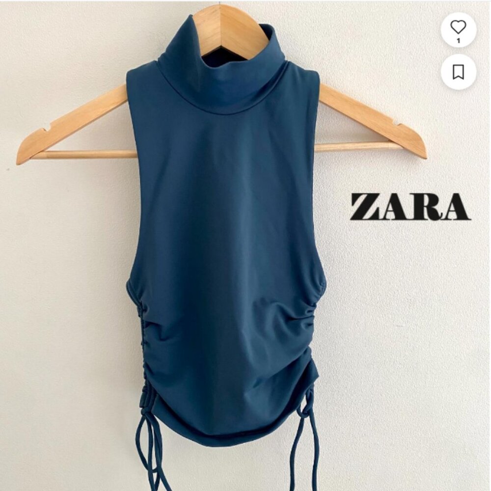 NWT ZARA Side Ruched Top